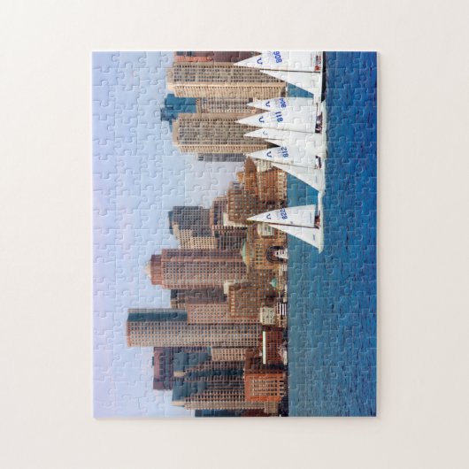 Verenigde Staten, Massachusetts. Boston Waterfront Legpuzzel (Verticaal)