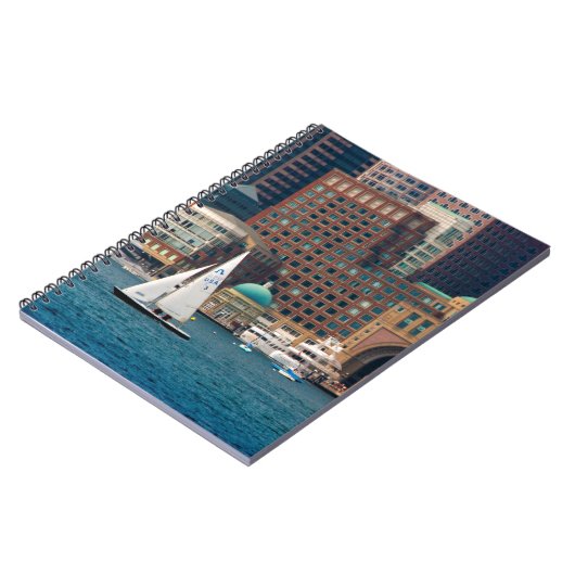 Verenigde Staten, Massachusetts. Boston Waterfront Notitieboek (Linkerzijde)