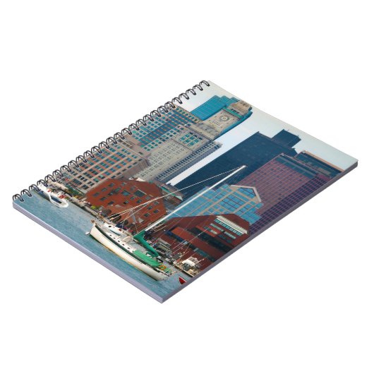 Verenigde Staten, Massachusetts. Boston Waterfront Notitieboek (Linkerzijde)