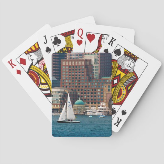 Verenigde Staten, Massachusetts. Boston Waterfront Pokerkaarten (Achterkant)