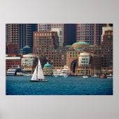 Verenigde Staten, Massachusetts. Boston Waterfront Poster (Voorkant)