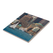 Verenigde Staten, Massachusetts. Boston Waterfront Tegeltje (Zijkant)