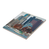 Verenigde Staten, Massachusetts. Boston Waterfront Tegeltje (Zijkant)