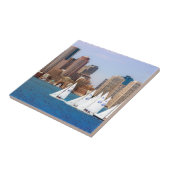 Verenigde Staten, Massachusetts. Boston Waterfront Tegeltje (Zijkant)