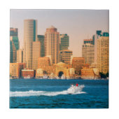 Verenigde Staten, Massachusetts. Boston Waterfront Tegeltje (Voorkant)