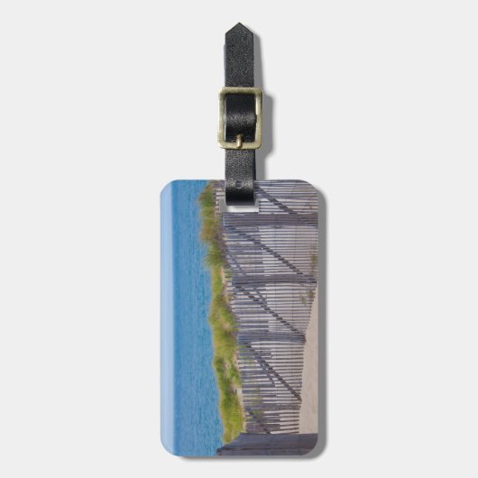 Verenigde Staten, Massachusetts. Duinen en pad Bagagelabel (Voorkant verticaal)