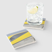 Verenigde Staten, Massachusetts, Gloucester. Detai Stenen Onderzetter (Zijkant)