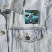 Verenigde Staten, Massachusetts, Gloucester. Fuzzy Vierkante Button 5,1 Cm (In situ)