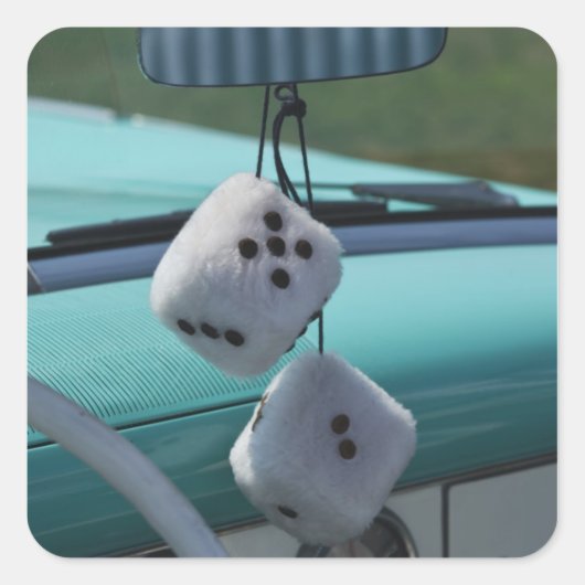 Verenigde Staten, Massachusetts, Gloucester. Fuzzy Vierkante Sticker (Voorkant)