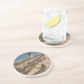 Verenigde Staten, Massachusetts, Nantucket. Shell Zandsteen Onderzetter (Zijkant)