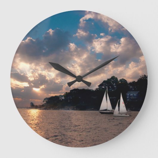 Verenigde Staten, Massachusetts. Sunset Sailing Grote Klok (Voorkant)