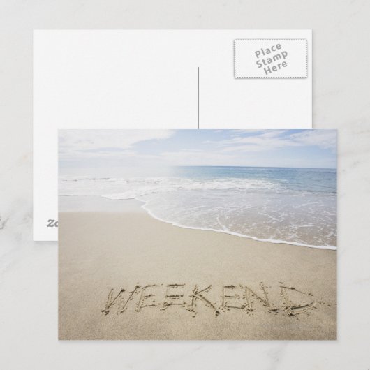 Verenigde Staten, Massachusetts, Word 'weekend' Briefkaart (Voorkant / Achterkant)