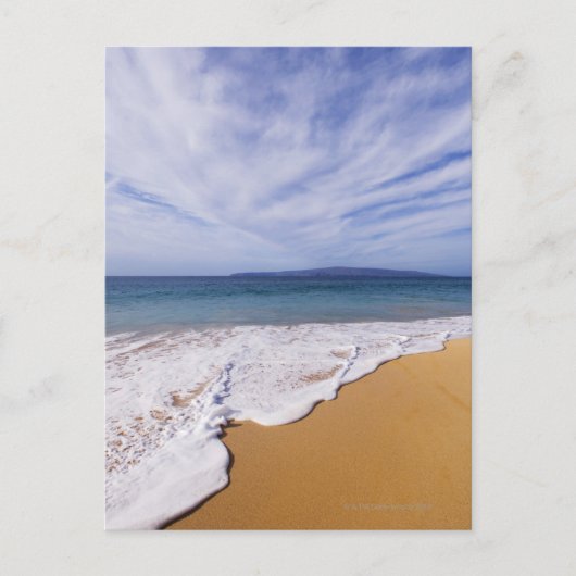 Verenigde Staten, Maui, Wailea, surf en kustlijn Briefkaart (Voorkant)