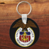 Verenigde Staten Merchant Marine Seal Sailors Sleutelhanger (Voorkant)
