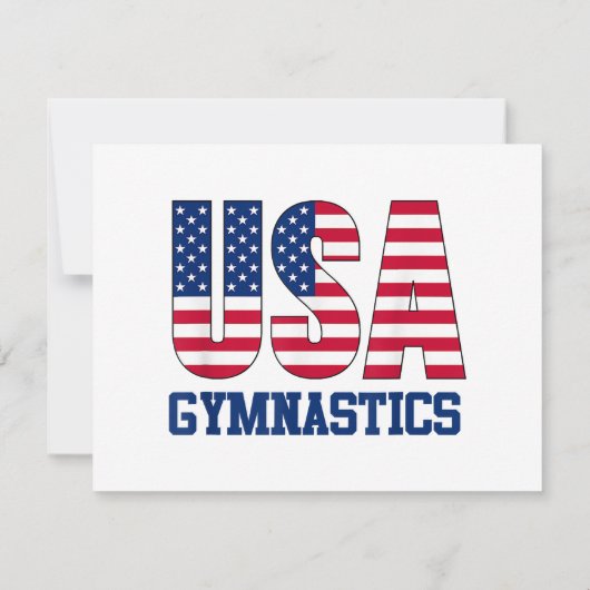 Verenigde Staten met American Flag Gymnastics Spor (Achterkant)