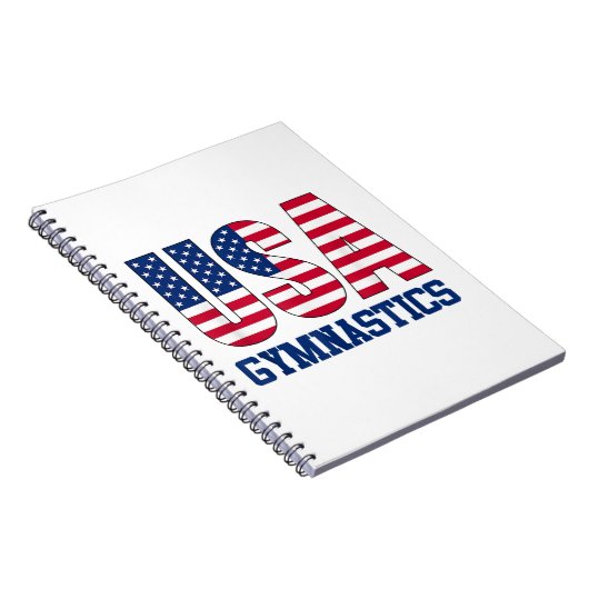 Verenigde Staten met American Flag Gymnastics Spor Notitieboek (Rechterzijde)