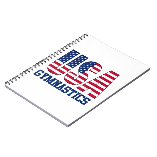 Verenigde Staten met American Flag Gymnastics Spor Notitieboek (Linkerzijde)