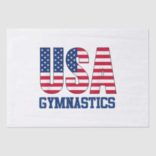 Verenigde Staten met American Flag Gymnastics Spor Tissuepapier