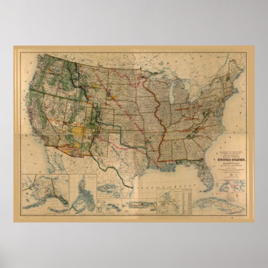 Verenigde Staten met inbegrip van gebieden (1923) Poster (Voorkant)