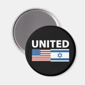 Verenigde Staten met Israël Magneet (Voorkant / Achterkant)