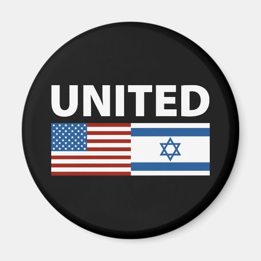 Verenigde Staten met Israël Magneet (Voorkant)