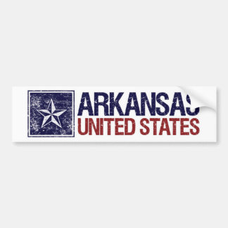  Verenigde Staten met Star - Arkansas Bumpersticker