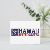  Verenigde Staten met Star - Hawaii Briefkaart (Staand voorkant)