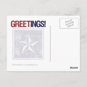  Verenigde Staten met Star - Hawaii Briefkaart (Achterkant)