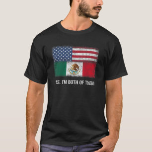 Verenigde Staten Mexico Mexicaanse Amerikaanse vla T-shirt