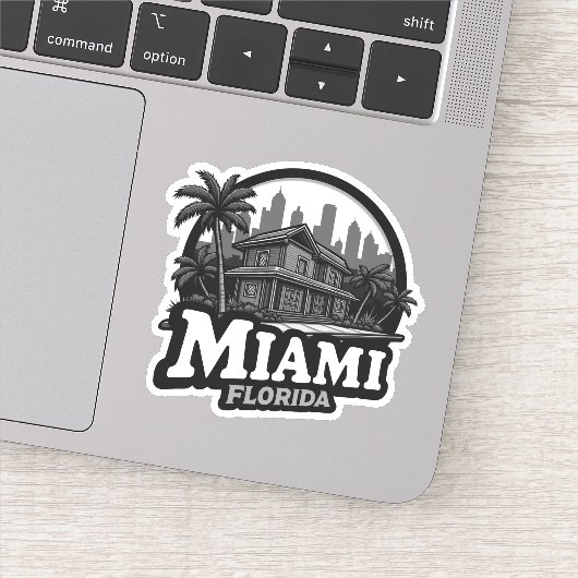 Verenigde Staten, Miami City Florida Sticker (Detail)