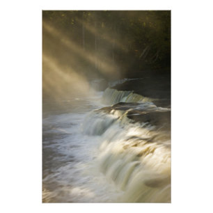 Verenigde Staten, Michigan, Bovenste schiereiland. Foto Afdruk