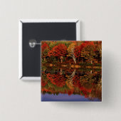 Verenigde Staten, Michigan, het Bovenschiereiland. Vierkante Button 5,1 Cm (Voorkant /achterkant)