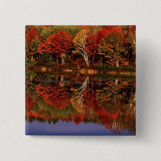 Verenigde Staten, Michigan, het Bovenschiereiland. Vierkante Button 5,1 Cm (Voorkant)