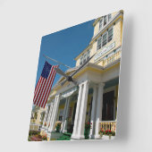 Verenigde Staten, Michigan, Mackinac Vierkante Klok (Hoek)