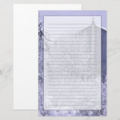 Verenigde Staten, Michigan, Rochester Hills. Sneeu Briefpapier (Voorkant / Achterkant)