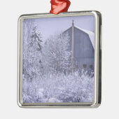 Verenigde Staten, Michigan, Rochester Hills. Sneeu Metalen Ornament (Links)