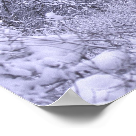 Verenigde Staten, Michigan, Rochester Hills. Sneeu Poster (Hoek)