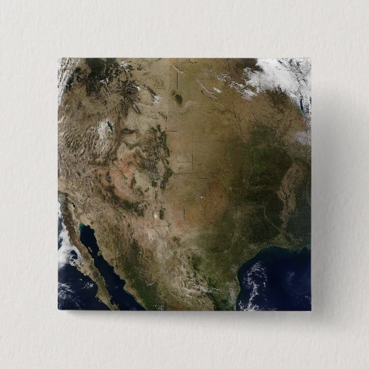 Verenigde Staten, Midden- en western Vierkante Button 5,1 Cm (Voorkant)