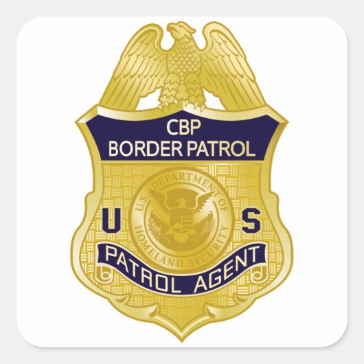 Verenigde Staten - migratie van grenspatroutoegang Vierkante Sticker (Voorkant)