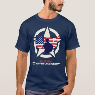 Verenigde Staten Militaire waardering T-shirt