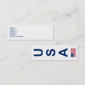 Verenigde Staten Mini Visitekaartje (Voorkant / Achterkant)