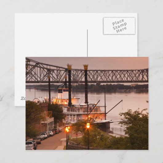 Verenigde Staten, Mississippi, Natchez. Natchez on Briefkaart (Voorkant / Achterkant)