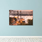 Verenigde Staten, Mississippi, Natchez. Natchez on Canvas Afdruk (Insitu (Houten vloer))