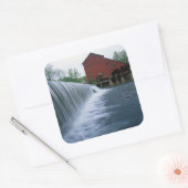 Verenigde Staten, Missouri, Ozark County, Rockbrid Vierkante Sticker (Envelop)