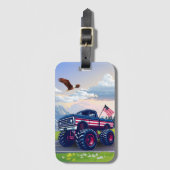 , Verenigde Staten monstertruck Bagagelabel (Voorkant (verticaal))