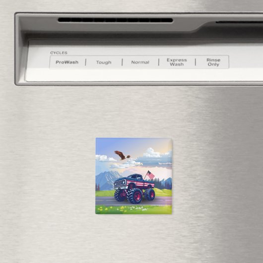 , Verenigde Staten monstertruck Magneet (Insitu (Vaatwasser))