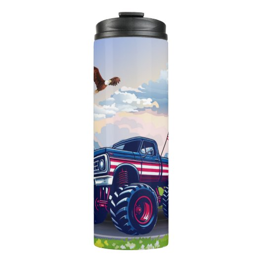 , Verenigde Staten monstertruck Thermosbeker (Voorkant)