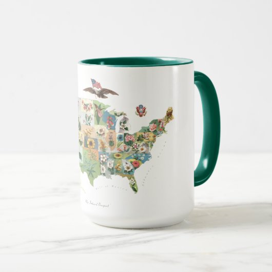 Verenigde Staten - Nationale Bouquet Mok (Voorkant rechts)