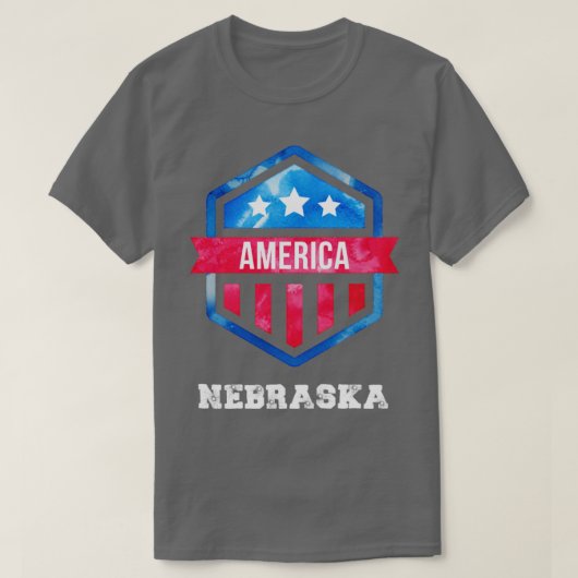 verenigde staten Nebraska T-shirt (Design voorkant)