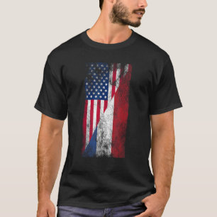 Verenigde Staten Nederland Vlaggen Verenigde State T-shirt